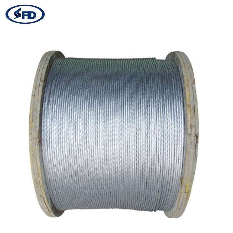 18 flat hot-encroached steel wire hot-dip galvanized steel wire jumper steel strand